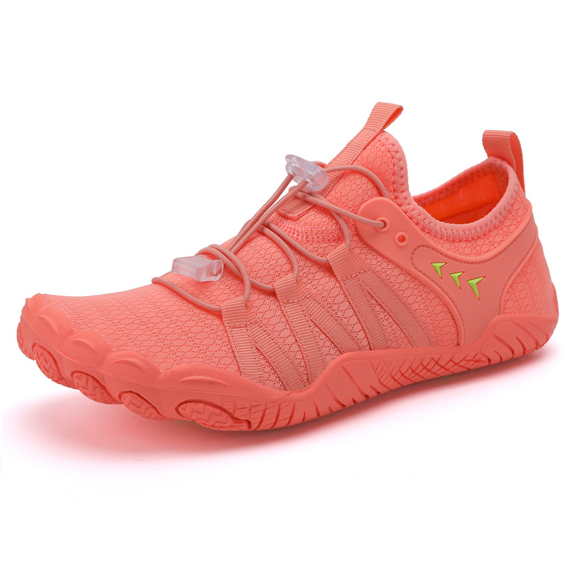 Lightweight Barefoot-Style Walking Shoe with Flexible Sole and Breathable Mesh Upper for Trail and Travel