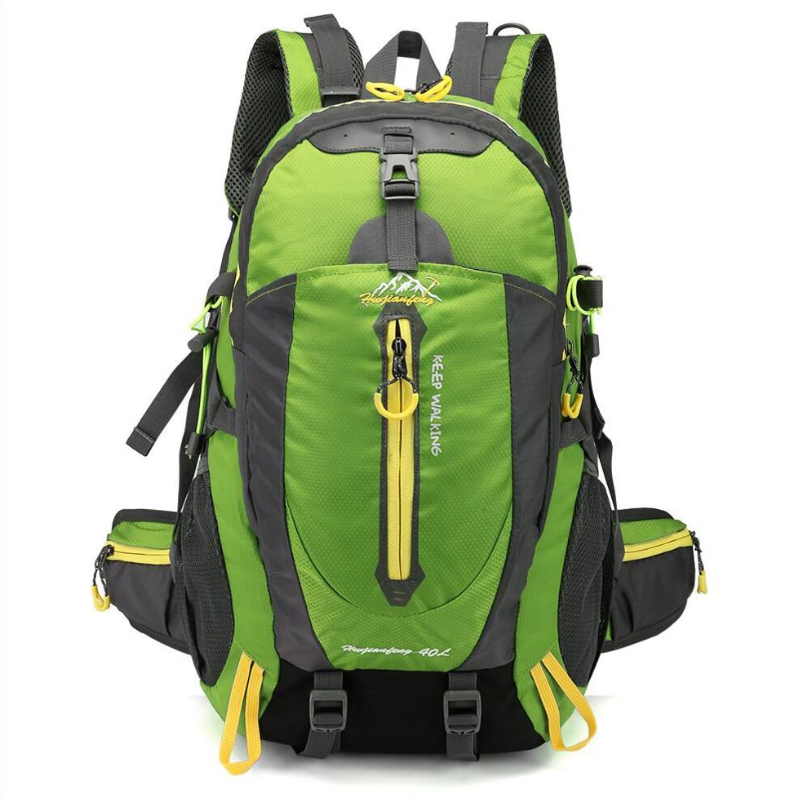 40L Lightweight Nylon Hiking and Camping Backpack with Adjustable Straps and Mesh Pockets for Trail and Travel