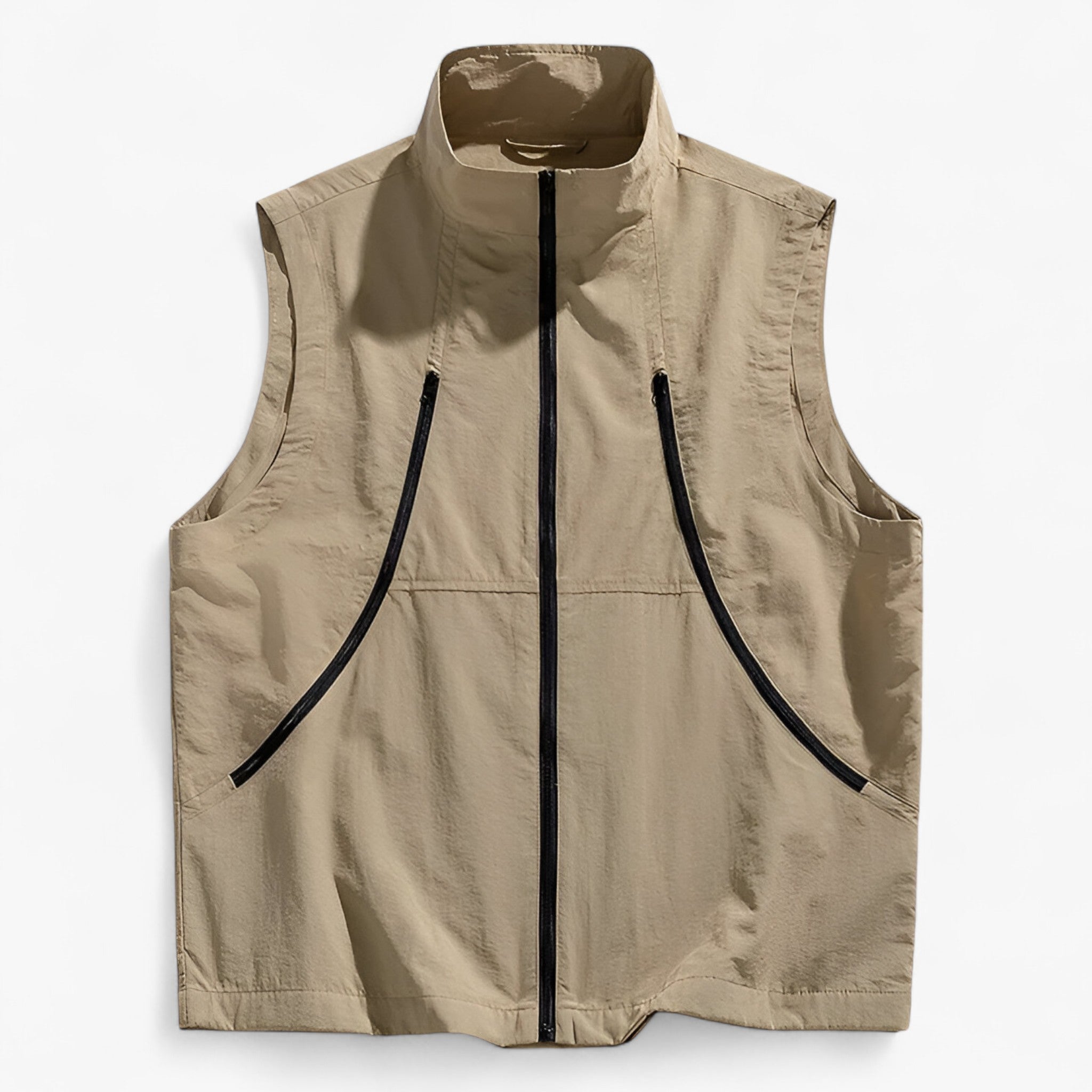 Men's Lightweight Cotton Vest with Breathable Fabric for Warm-Weather Hiking and Camping