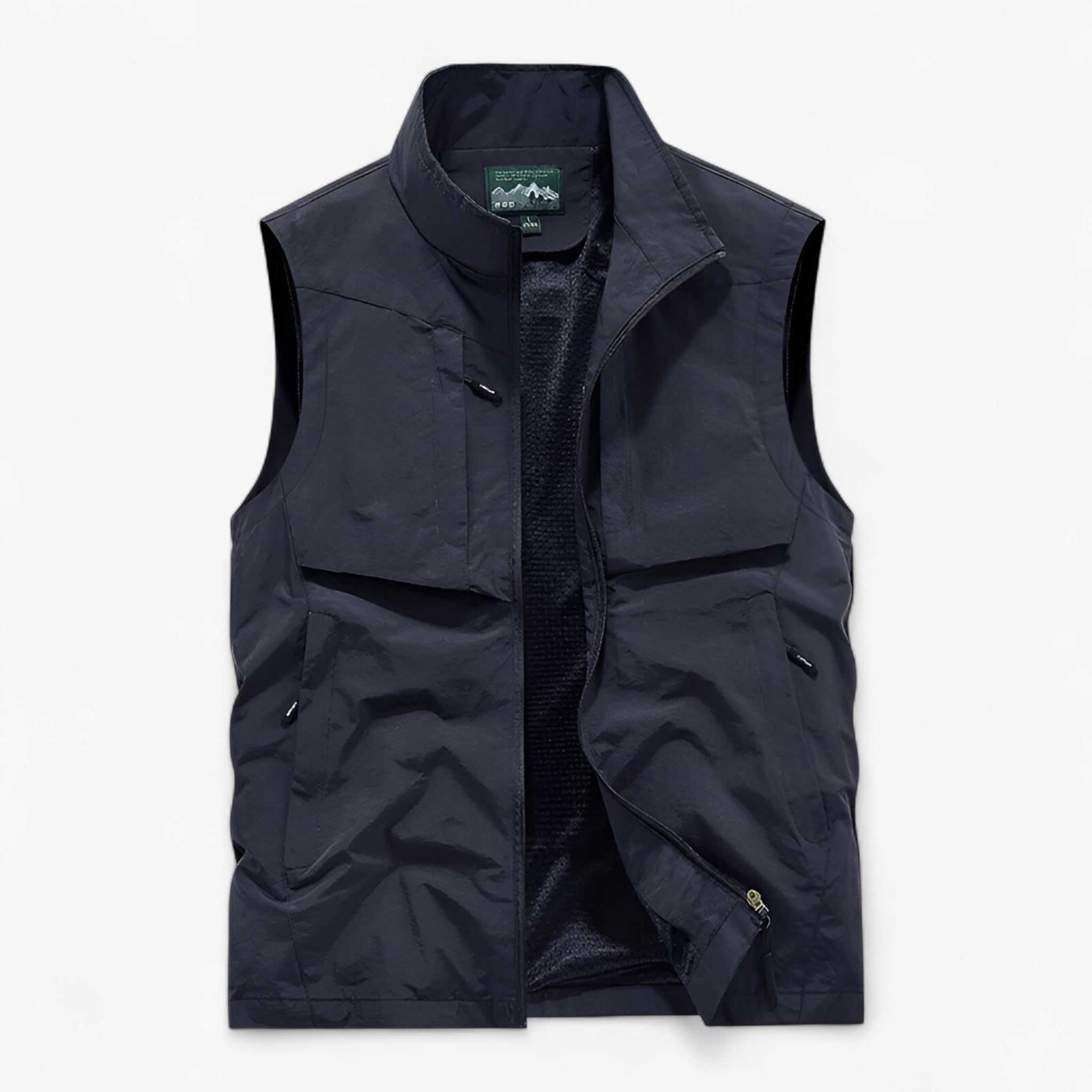 Men’s Lightweight Waterproof Hiking Vest with Breathable Mesh and 6 Pockets for Trail and Campsite