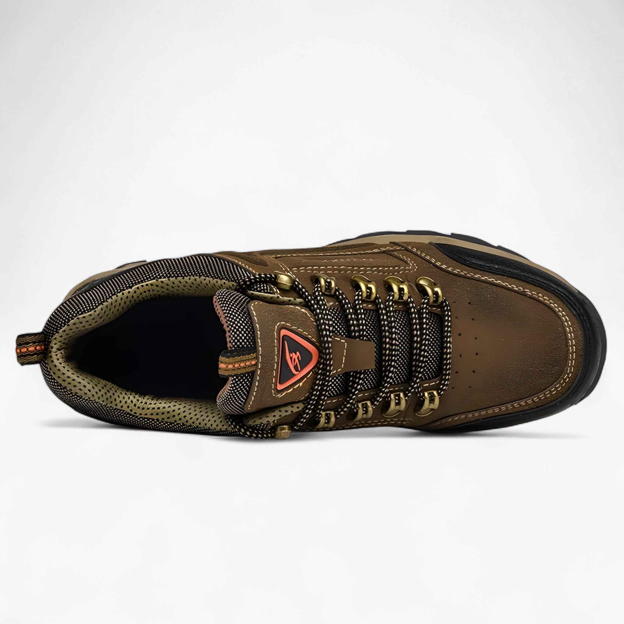Men’s Suede Hiking Shoes with Non-Slip Rubber Sole and Ankle Support for Trail and Mountain Treks