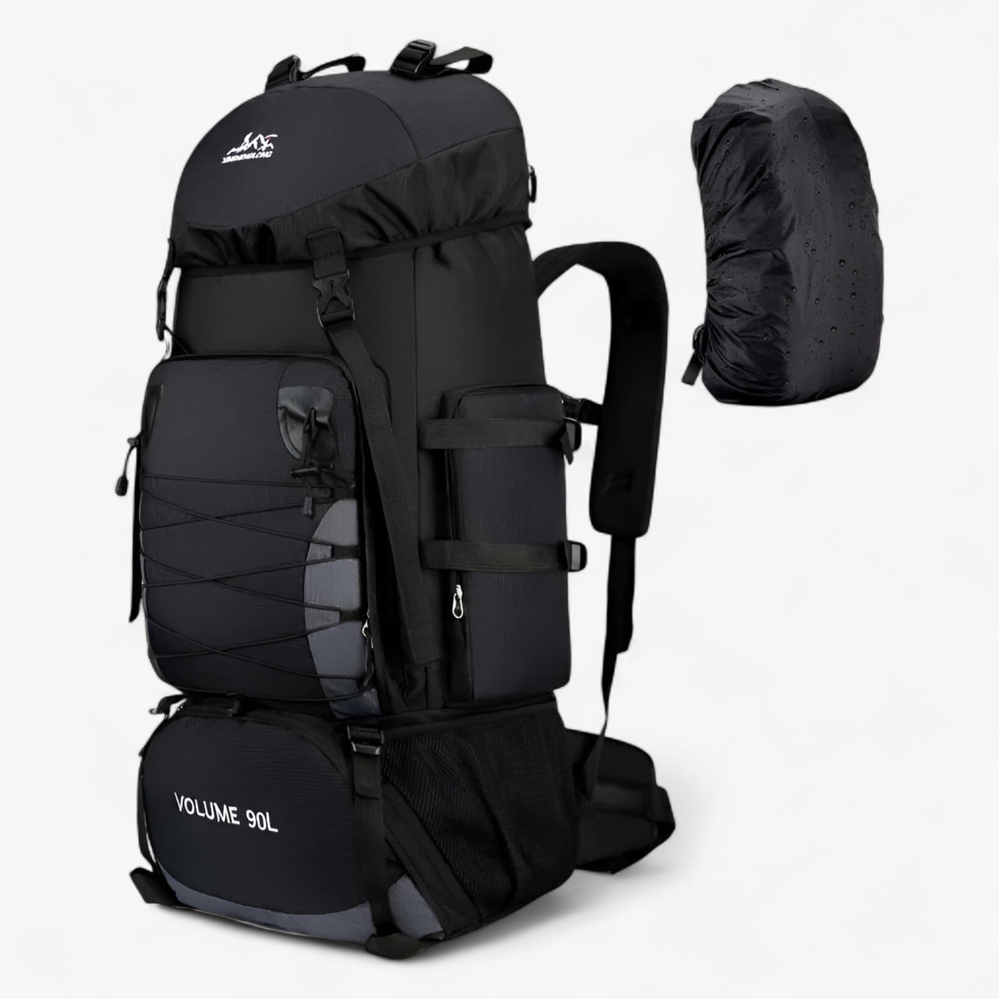 90L Waterproof Hiking Backpack with Padded Ergonomic Straps for Multi-Day Trails and Climbing
