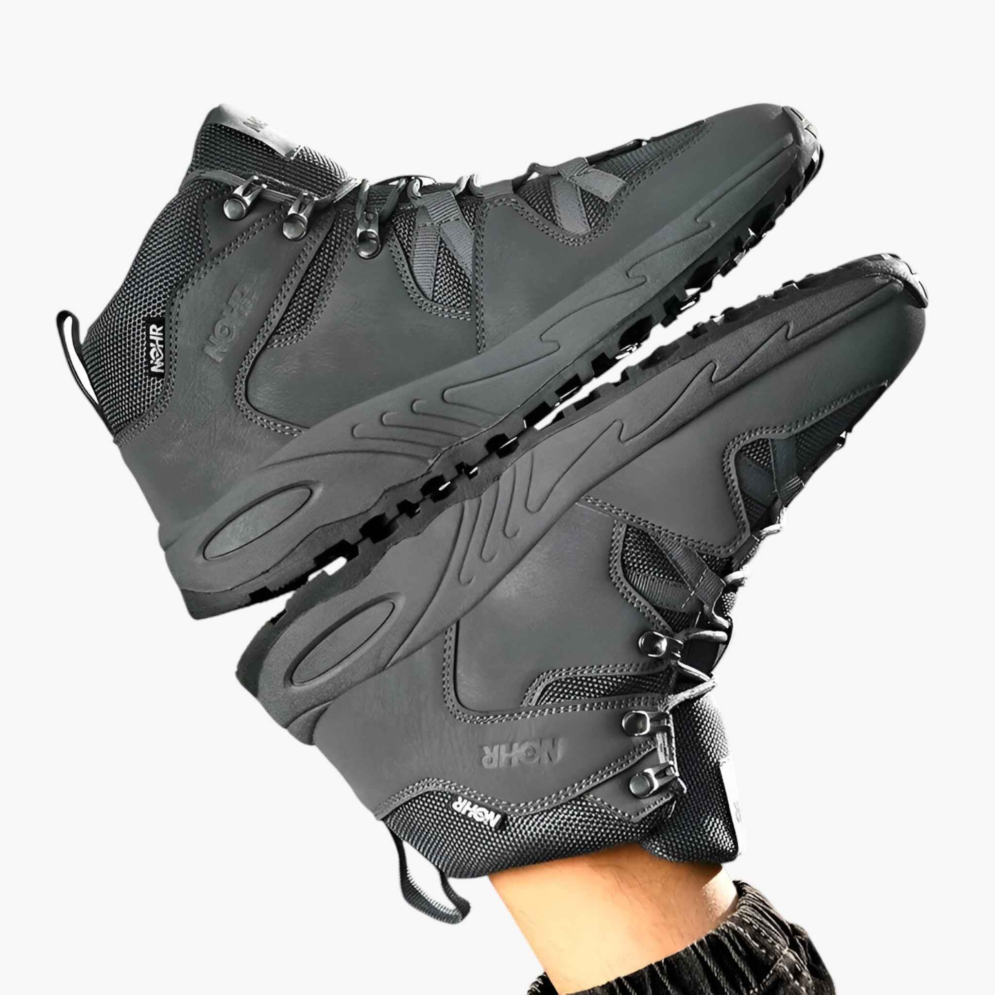 Lightweight Hiking Boots with Breathable Upper and Non-Slip Rubber Sole for Trail and Mountain Use