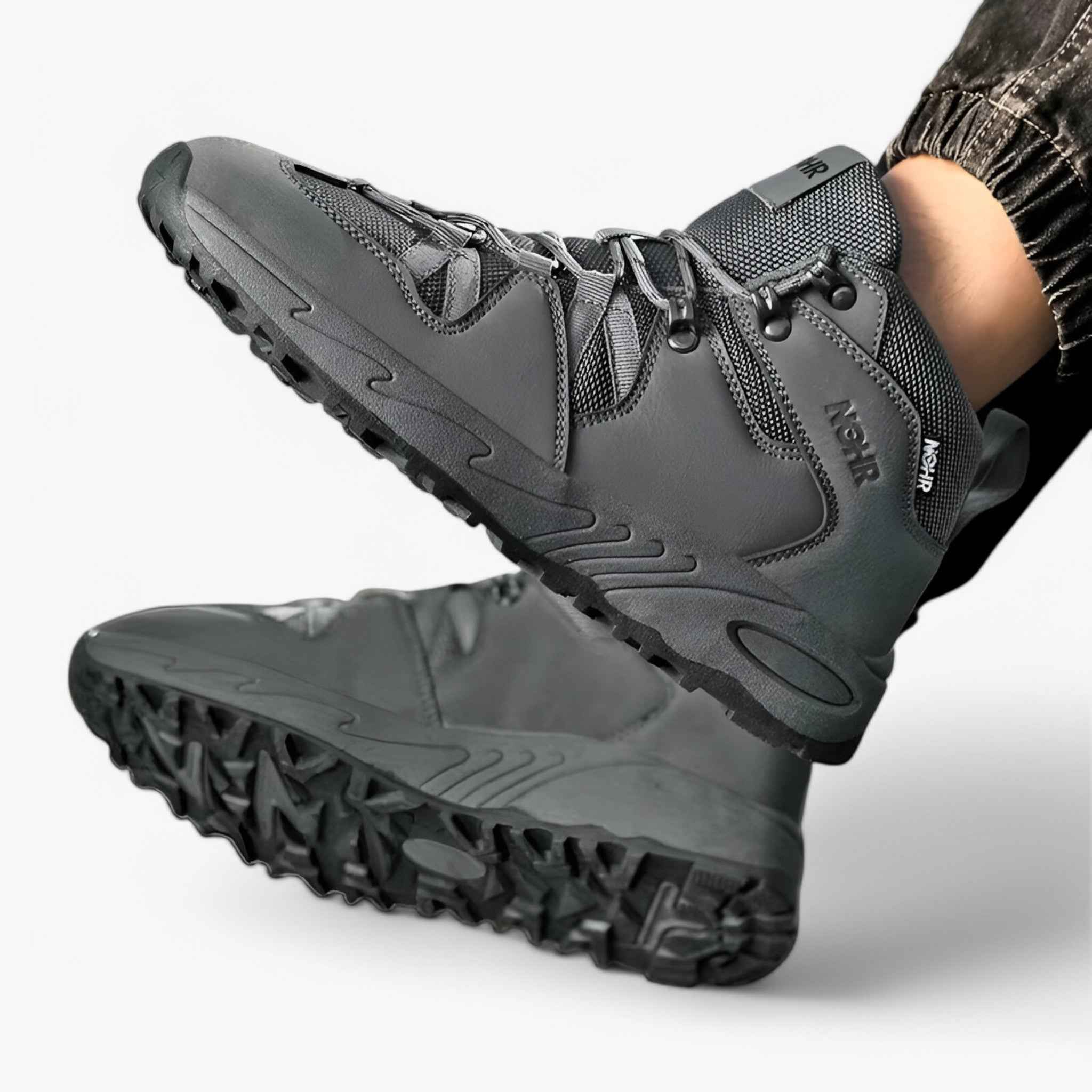 Lightweight Hiking Boots with Breathable Upper and Non-Slip Rubber Sole for Trail and Mountain Use