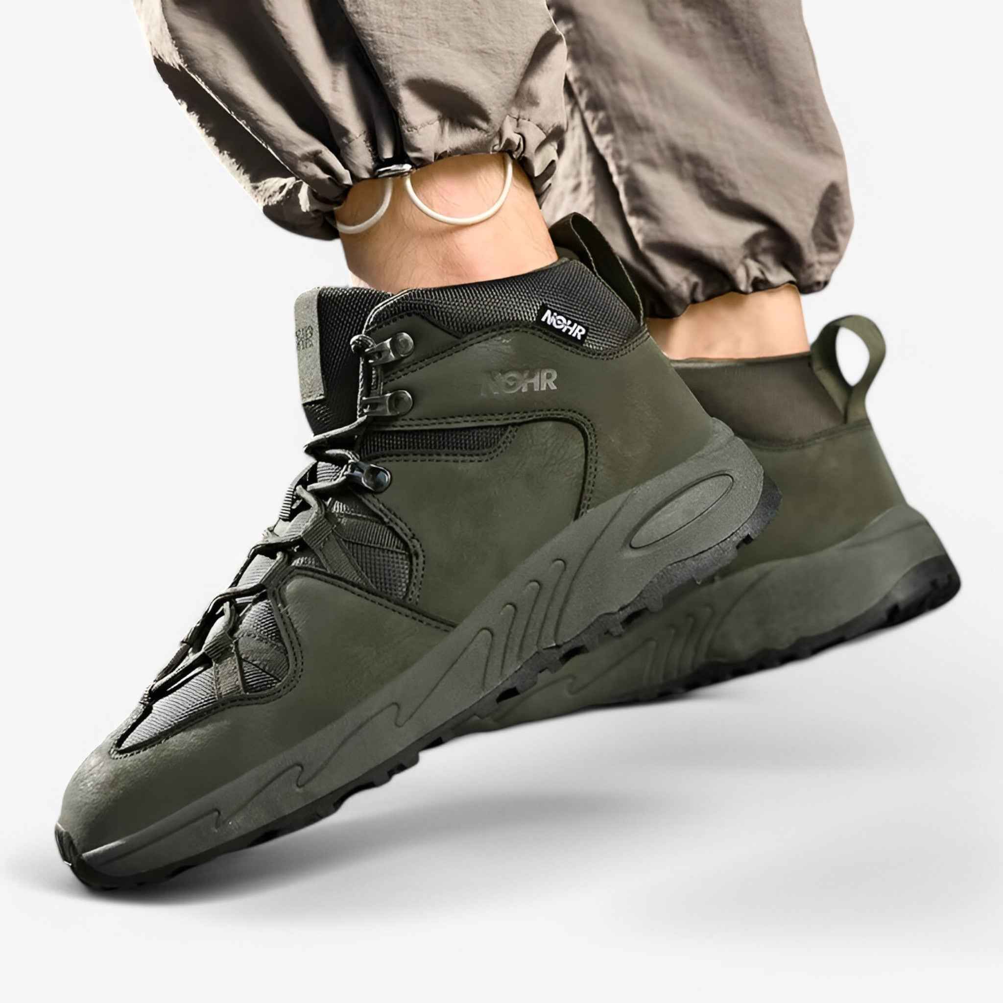 Lightweight Hiking Boots with Breathable Upper and Non-Slip Rubber Sole for Trail and Mountain Use