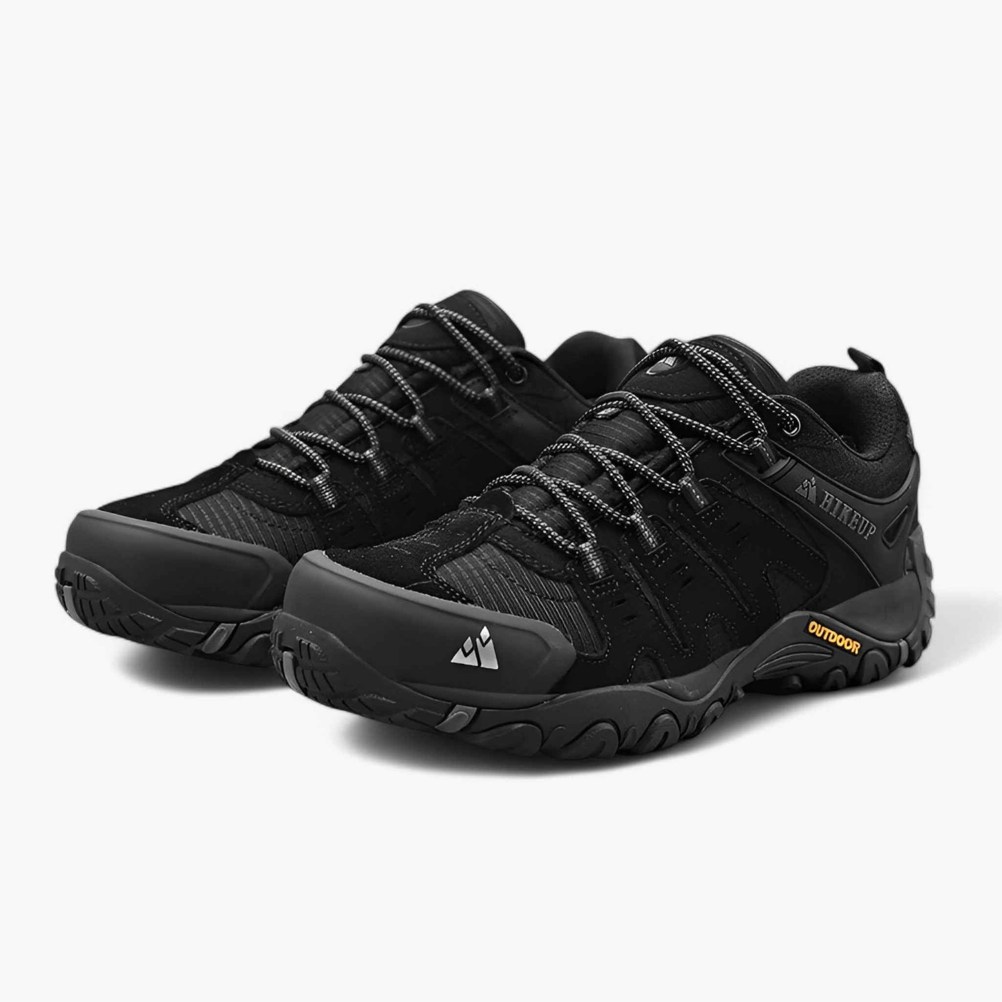 Men's Suede and Leather Hiking Shoes with Breathable Lining and Anti-Slip Outsole for Trail and Outdoor Use