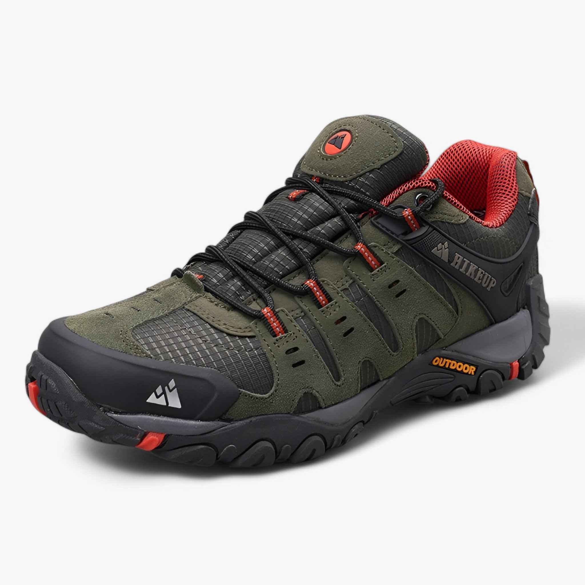 Men's Suede and Leather Hiking Shoes with Breathable Lining and Anti-Slip Outsole for Trail and Outdoor Use