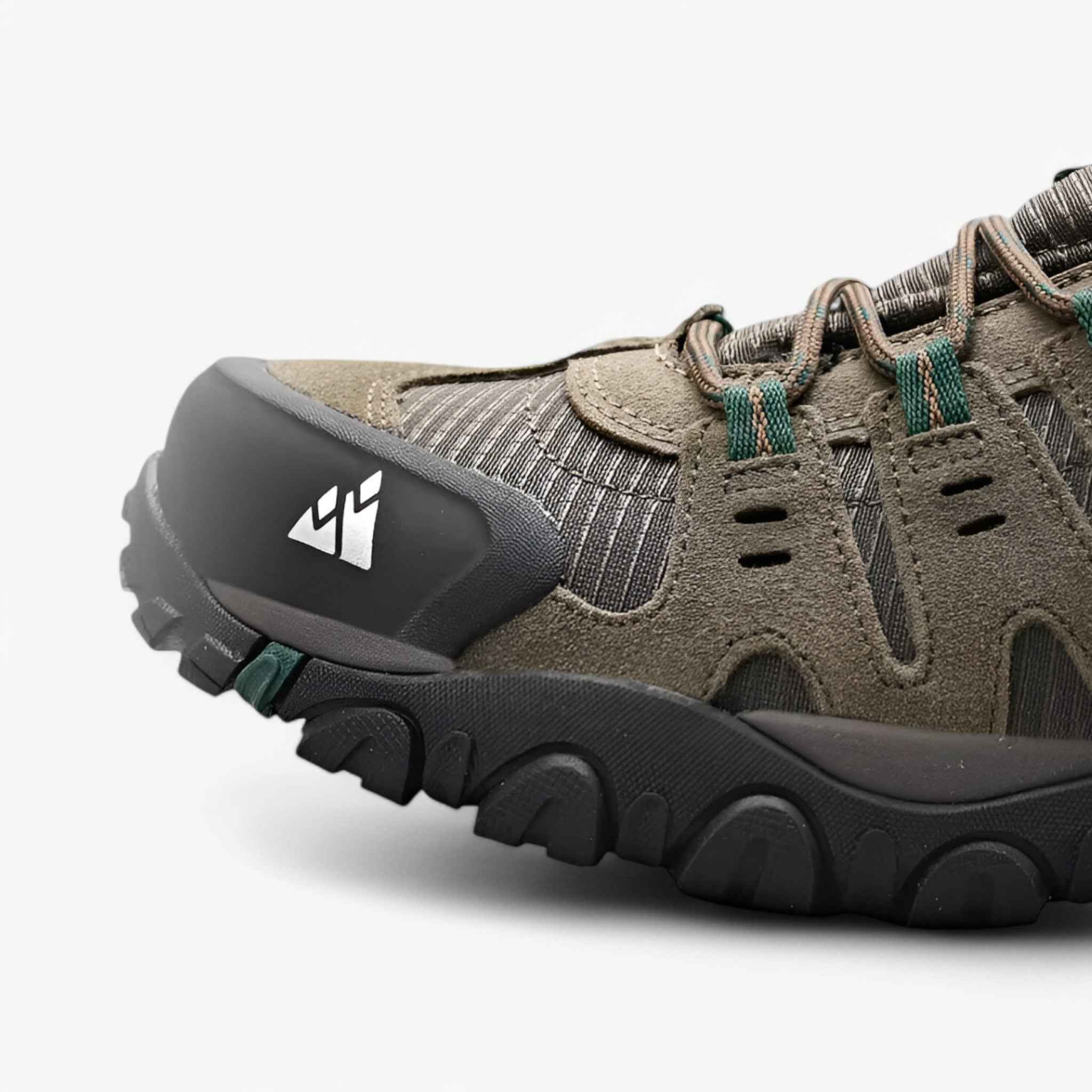 Men's Suede and Leather Hiking Shoes with Breathable Lining and Anti-Slip Outsole for Trail and Outdoor Use