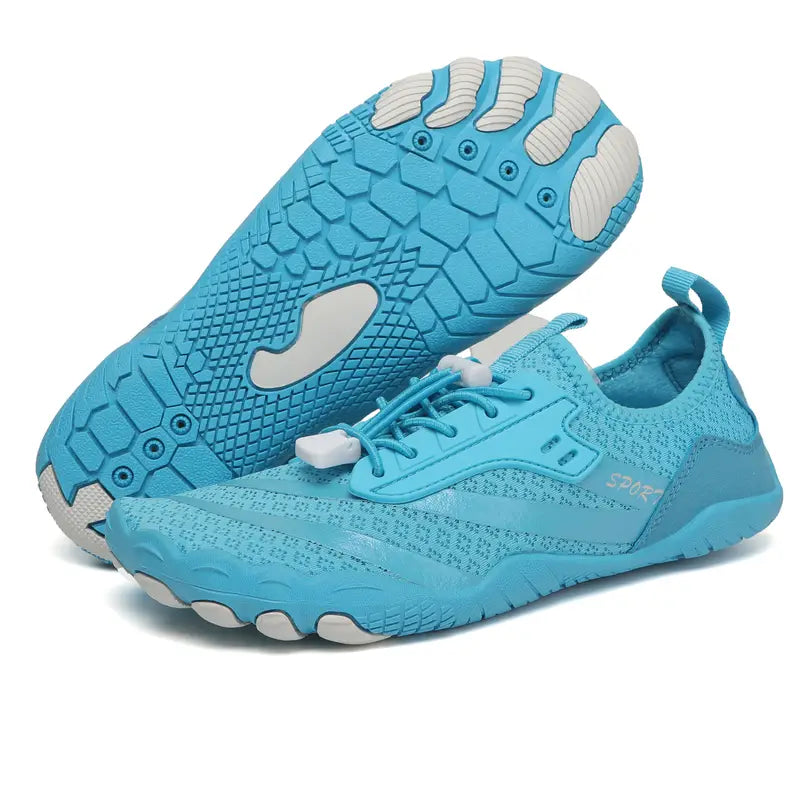 Lightweight Barefoot-Style Walking Shoes with Flexible Sole and Breathable Mesh for Everyday and Travel