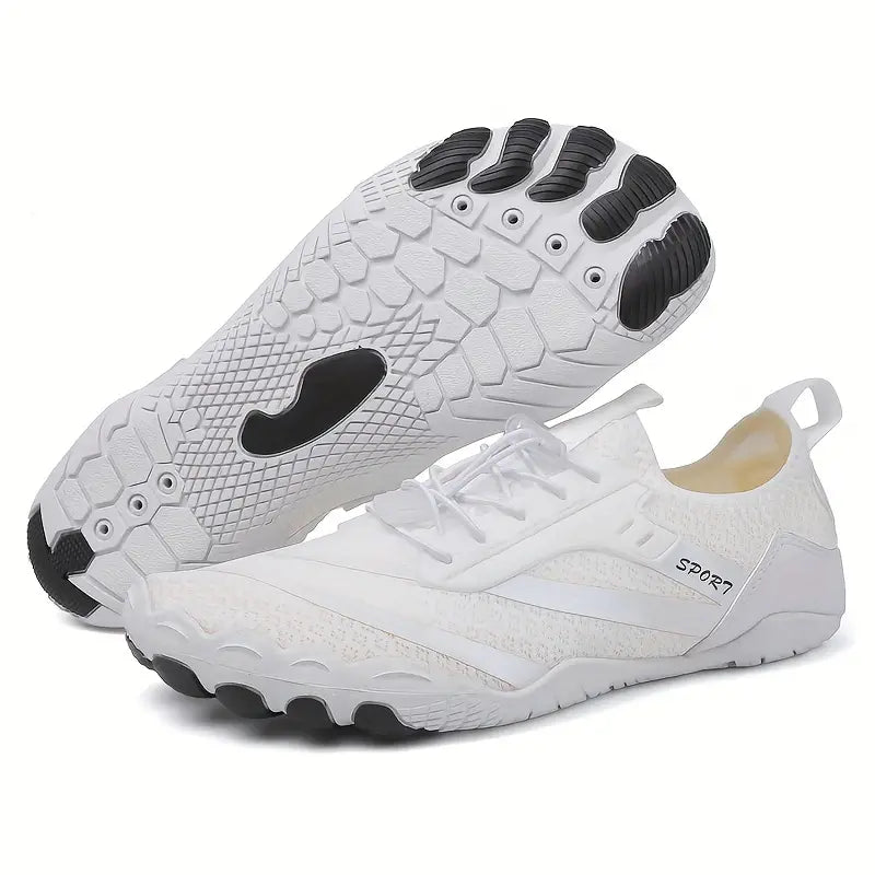 Lightweight Barefoot-Style Walking Shoes with Flexible Sole and Breathable Mesh for Everyday and Travel