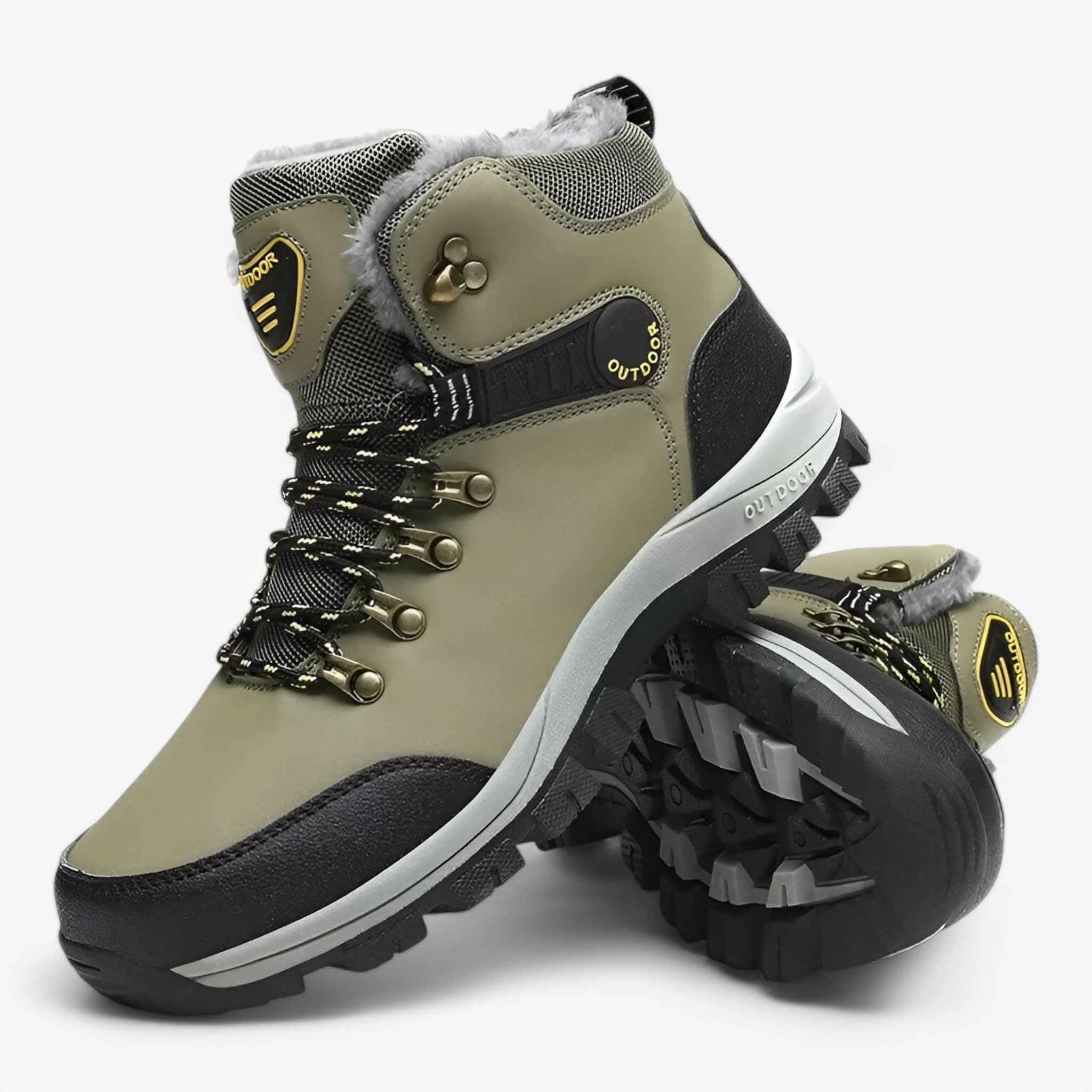 Breathable Cotton Outdoor Walking Shoes with Anti-Collision Toe and Durable Rubber Sole for Daily and Trail Use