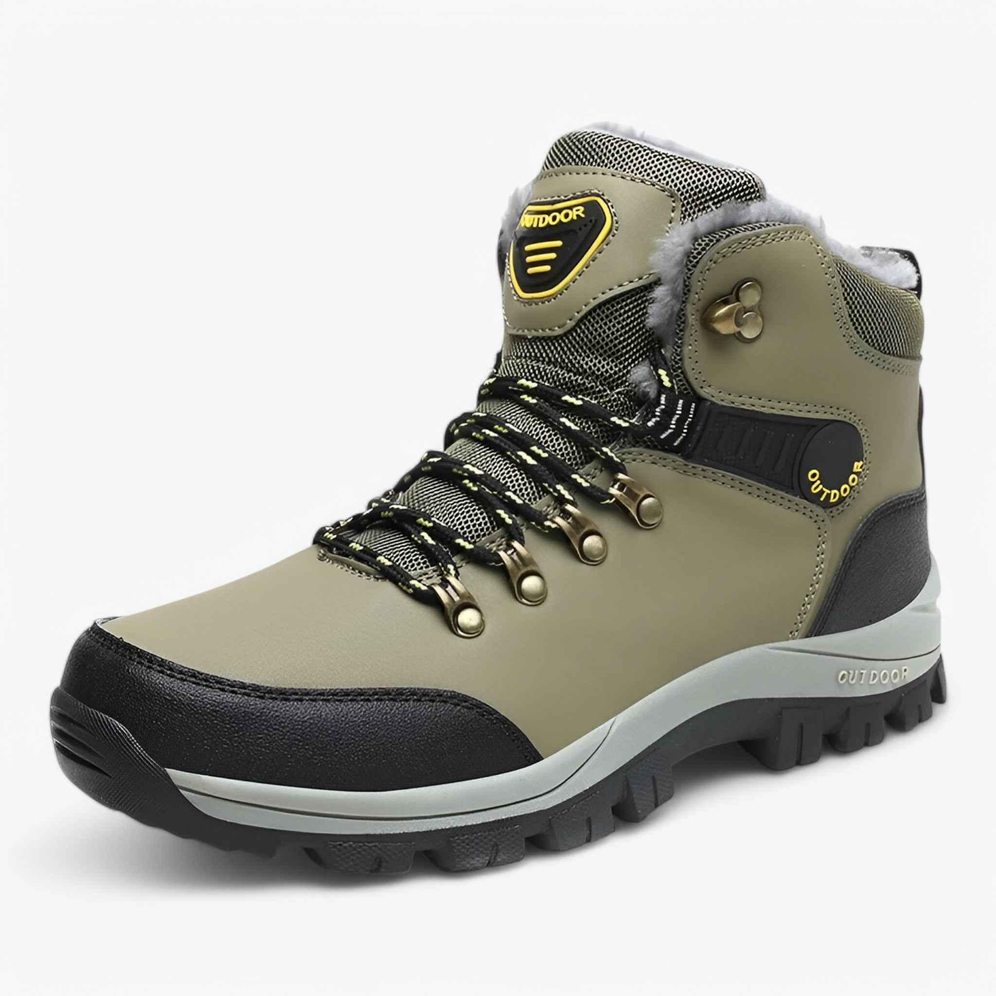 Breathable Cotton Outdoor Walking Shoes with Anti-Collision Toe and Durable Rubber Sole for Daily and Trail Use