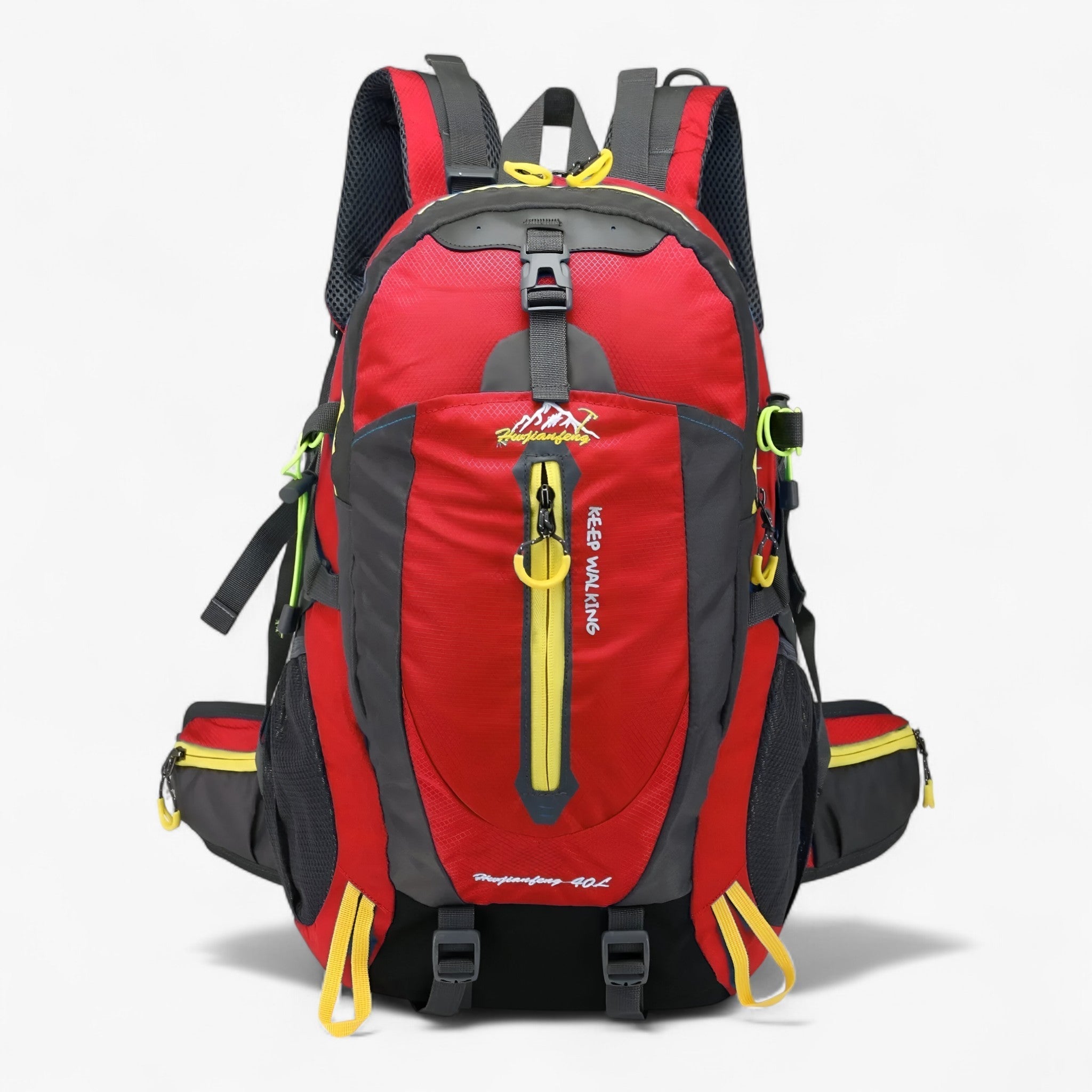 40L Waterproof Hiking Backpack with Laptop Sleeve and Adjustable Straps for Camping and Travel