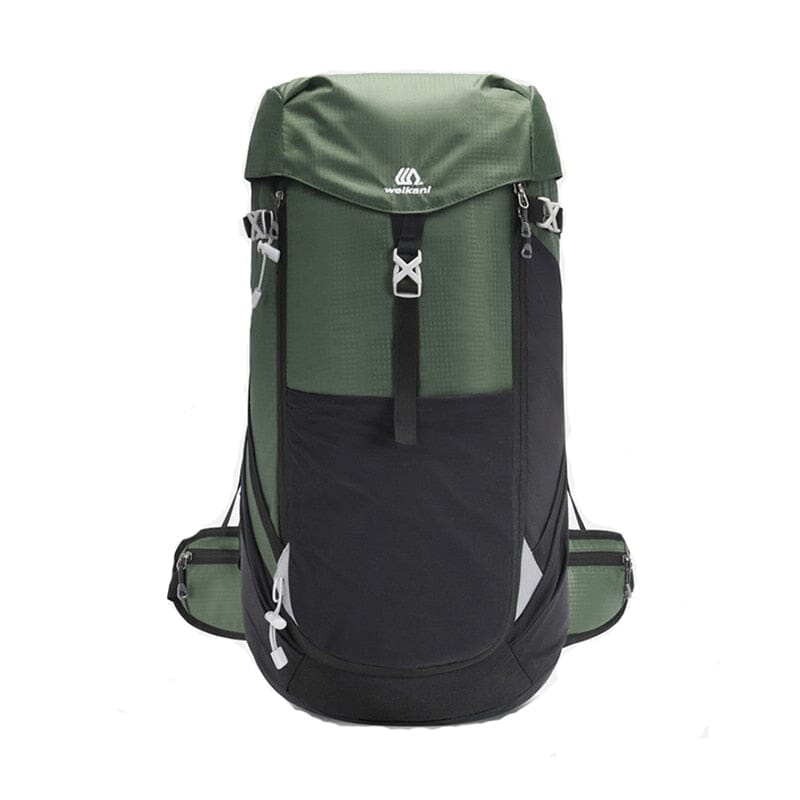50L Lightweight Nylon Hiking Backpack with Front Zipper Pocket for Trekking and Day Trips