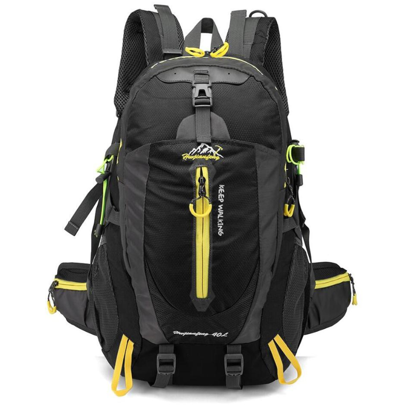 40L Lightweight Nylon Hiking and Camping Backpack with Adjustable Straps and Mesh Pockets for Trail and Travel