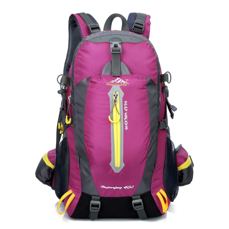 40L Lightweight Nylon Hiking and Camping Backpack with Adjustable Straps and Mesh Pockets for Trail and Travel