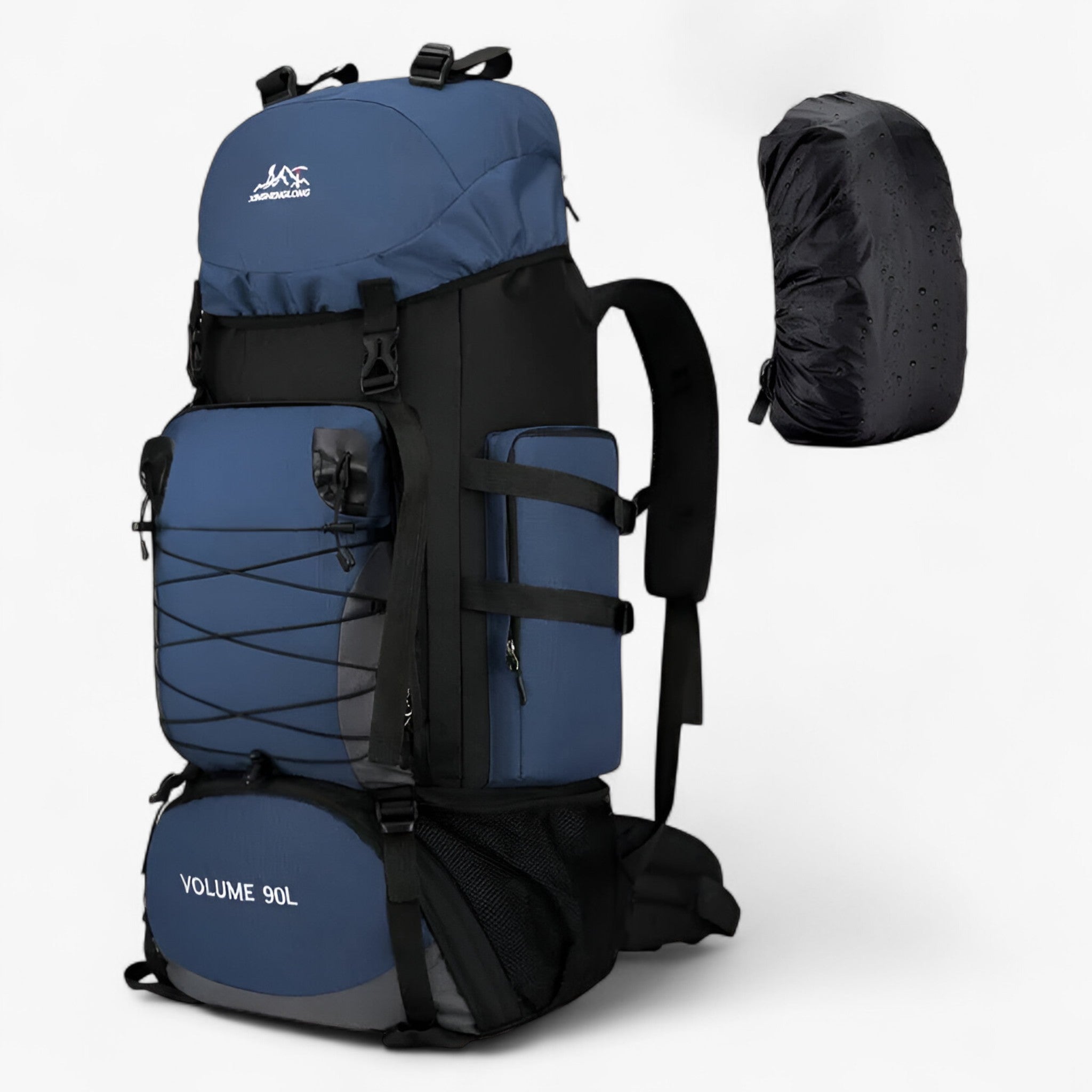 90L Waterproof Hiking Backpack with Padded Ergonomic Straps for Multi-Day Trails and Climbing