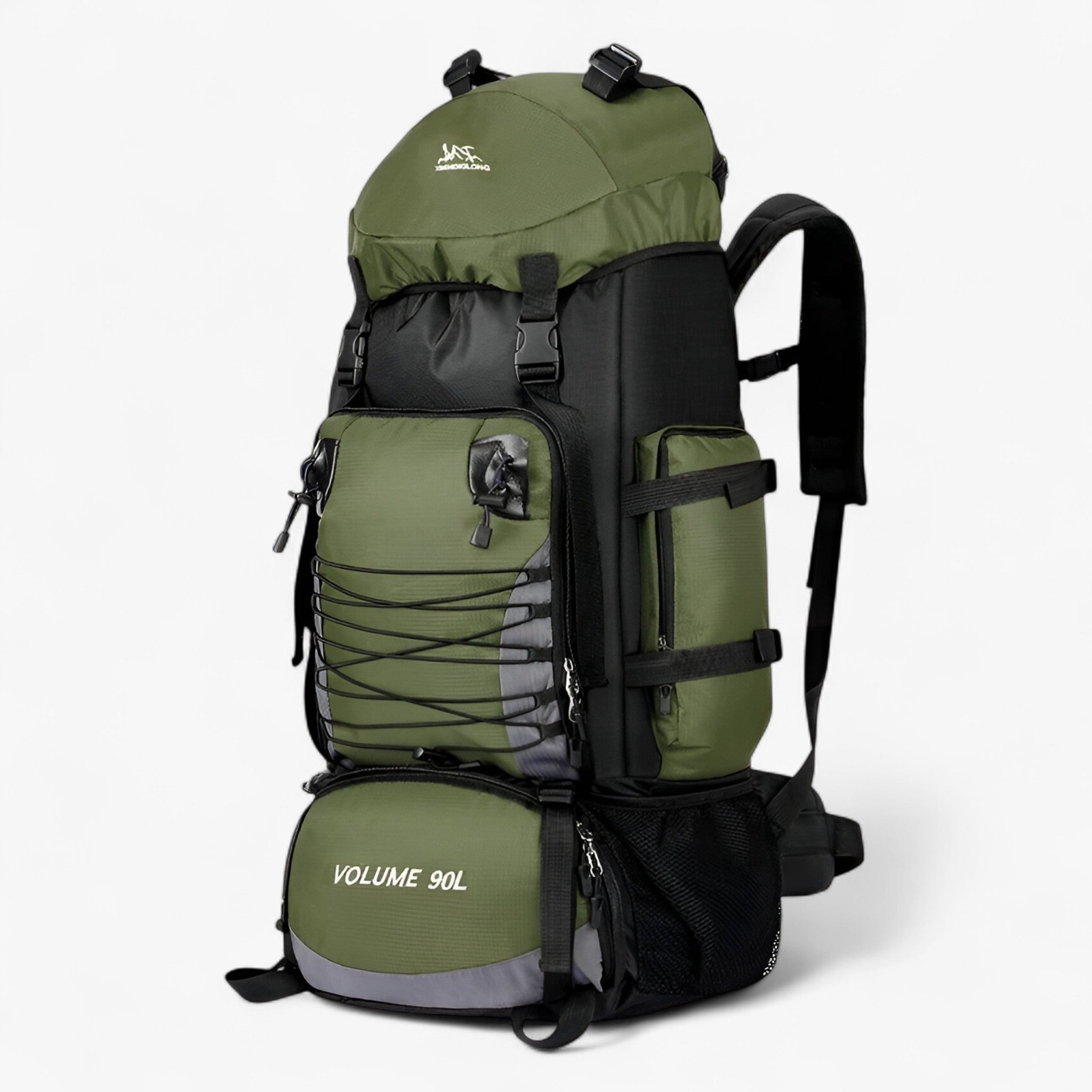 90L Waterproof Hiking Backpack with Padded Ergonomic Straps for Multi-Day Trails and Climbing