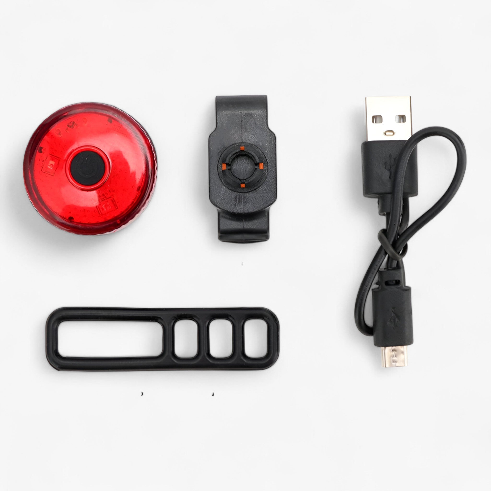 USB Rechargeable Bike Light Set with 300 Lumen Front and Rear Lights – Water-Resistant, Lightweight for Road and Trail Cycling