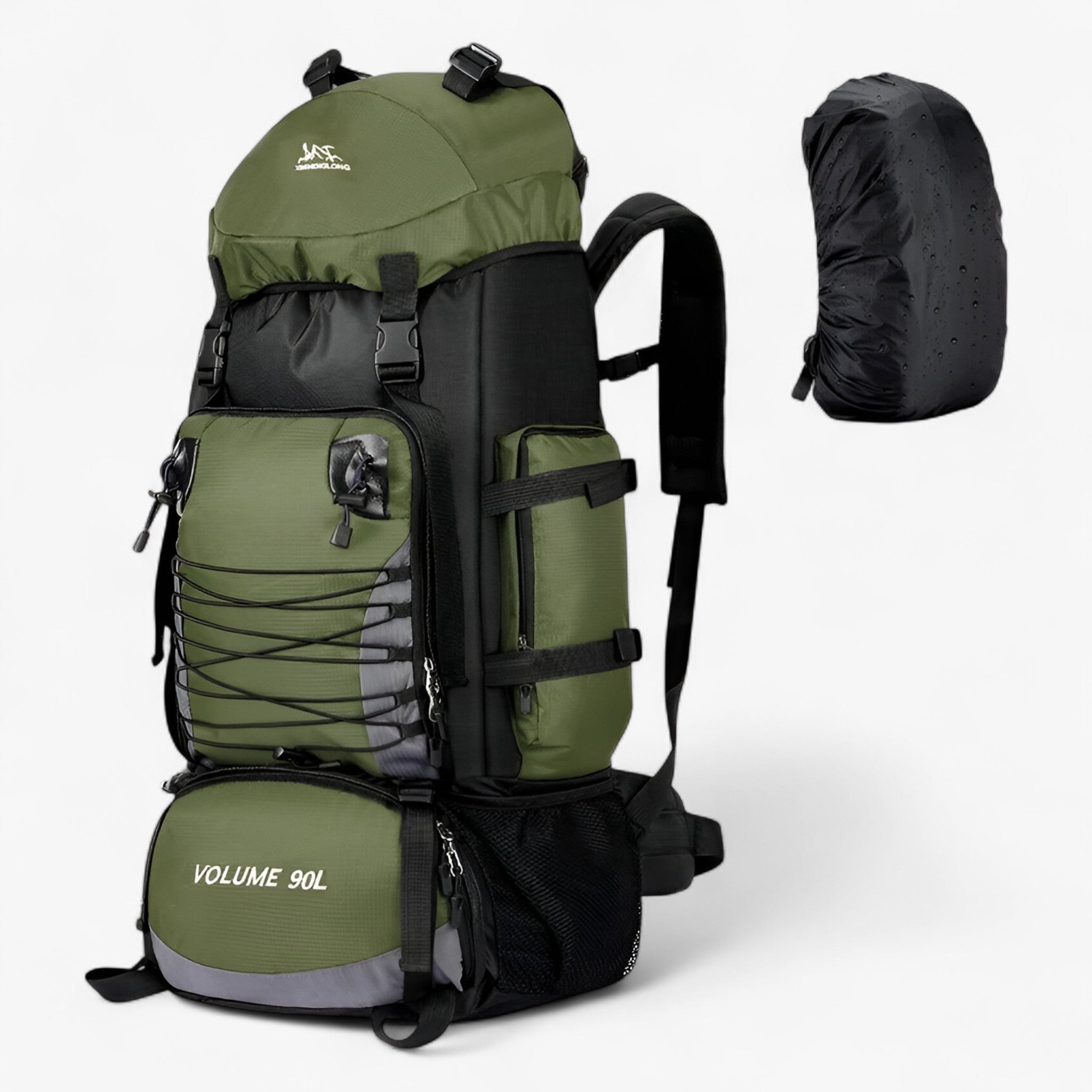 90L Waterproof Hiking Backpack with Padded Ergonomic Straps for Multi-Day Trails and Climbing