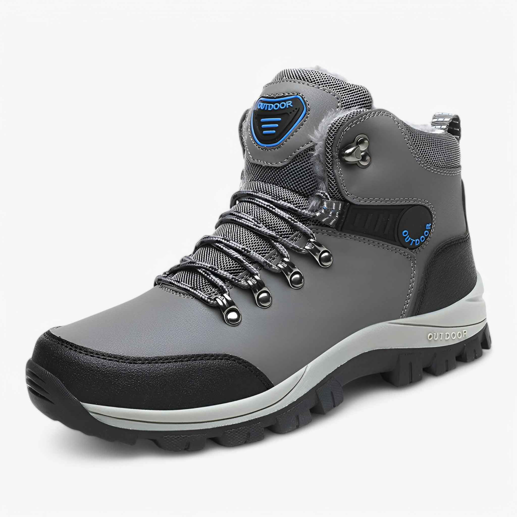Breathable Cotton Outdoor Walking Shoes with Anti-Collision Toe and Durable Rubber Sole for Daily and Trail Use
