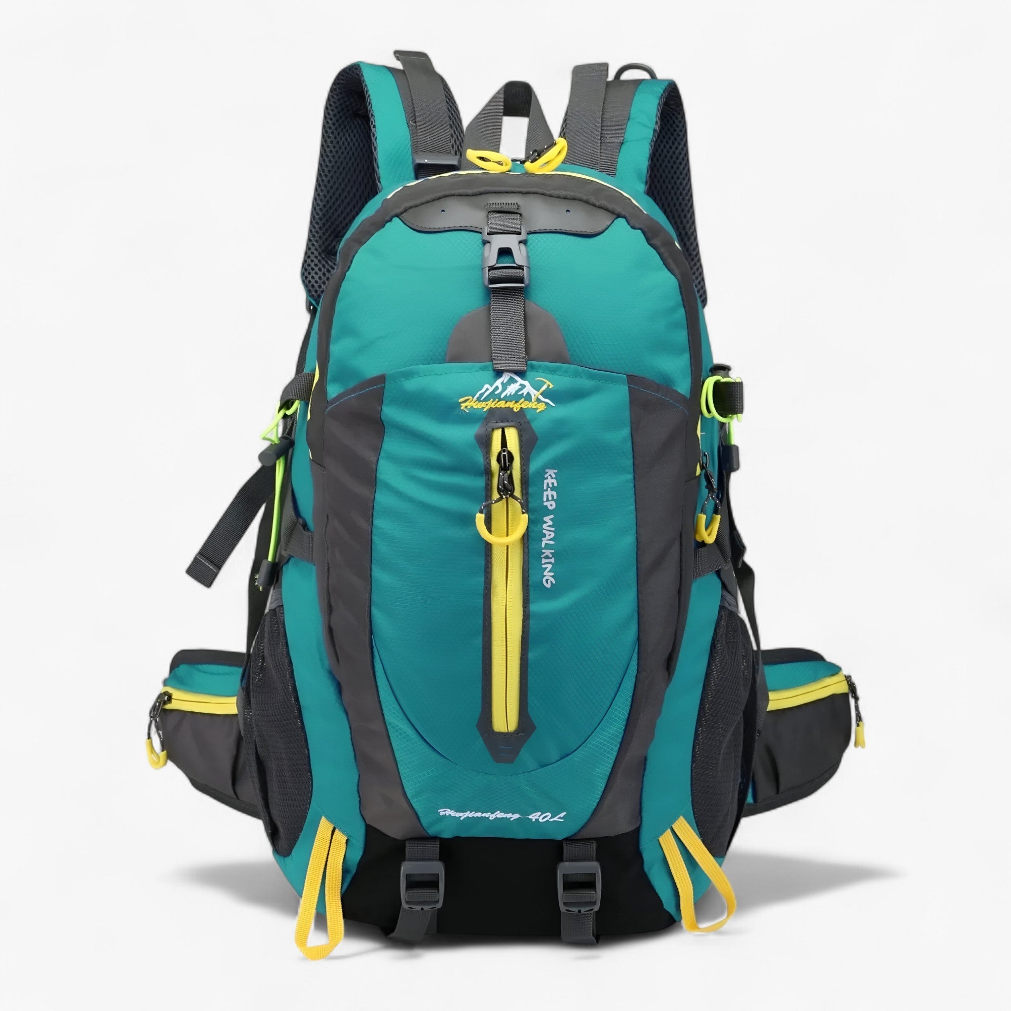 40L Waterproof Hiking Backpack with Laptop Sleeve and Adjustable Straps for Camping and Travel