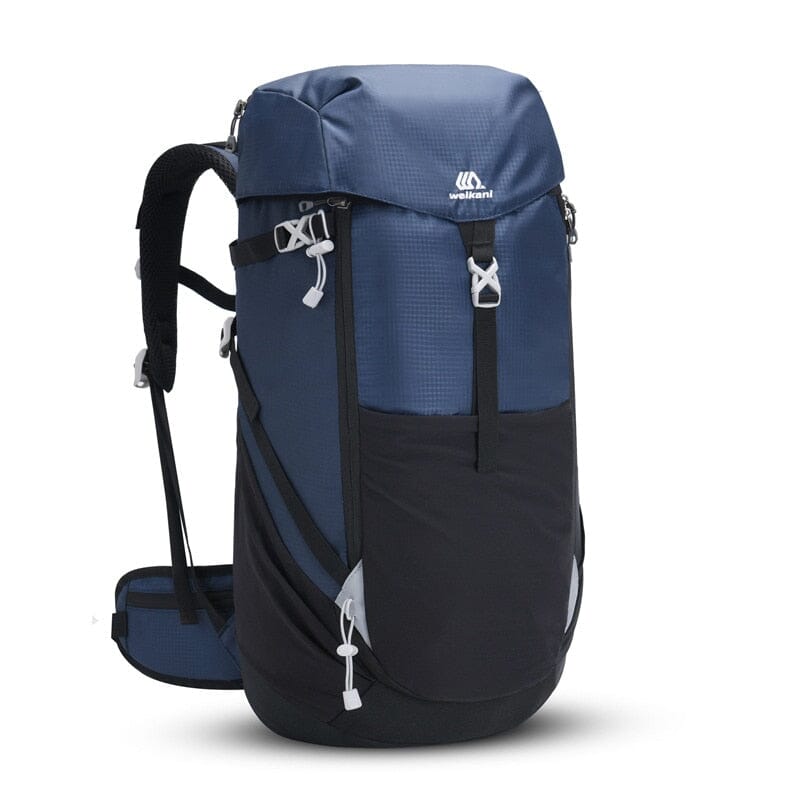 50L Lightweight Nylon Hiking Backpack with Front Zipper Pocket for Trekking and Day Trips